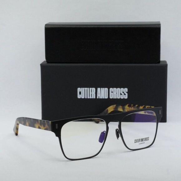 NEW CUTLER AND GROSS CGOP1366 003 MATTE BLACK EYEGLASSES - Picture 9 of 9